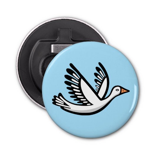 vogel button flesopener (Voorkant)