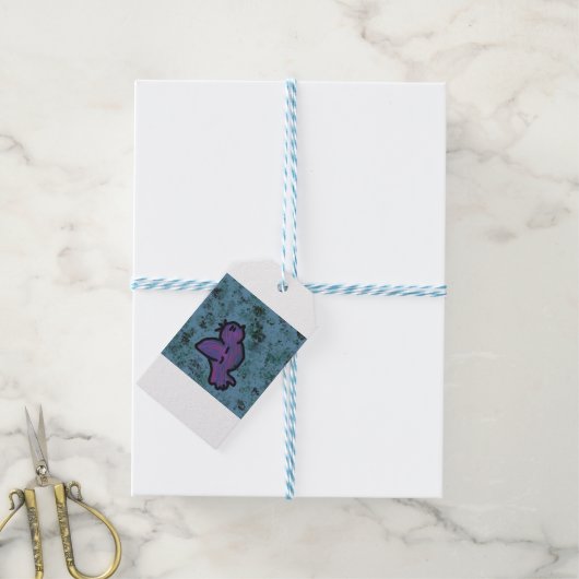vogel cadeaulabel (Met Touw)