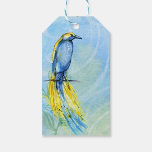 vogel cadeaulabel (Achterkant)