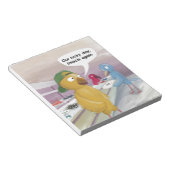 Vogel Cafetaria Grappig Notitieblok (Schuin)