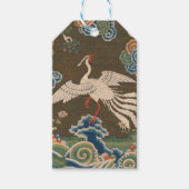 Vogel Chinees Antiek Decor Cadeaulabel (Voorkant)