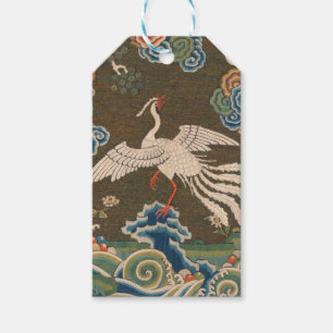 Vogel Chinees Antiek Decor Cadeaulabel