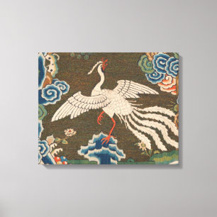 Vogel Chinees Antiek Decor Canvas Afdruk
