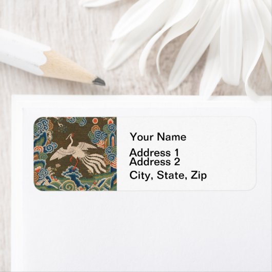 Vogel Chinees Antiek Decor Etiket (Insitu)