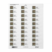 Vogel Chinees Antiek Decor Etiket (Full Sheet)