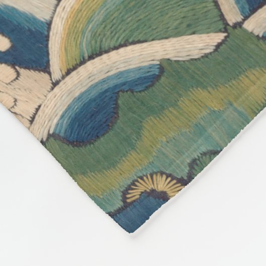 Vogel Chinees Antiek Decor Fleece Deken (Hoek)