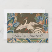 Vogel Chinees Antiek Decor Kaart (Voorkant)