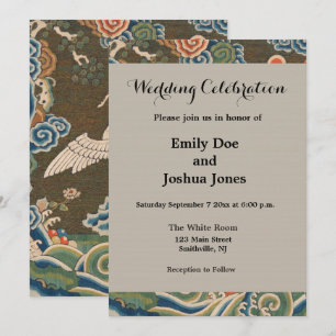 Vogel Chinees Antiek Decor Kaart