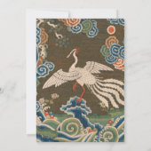 Vogel Chinees Antiek Decor Kaart (Achterkant)