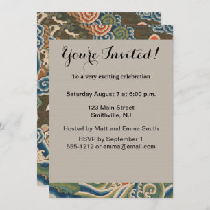 Vogel Chinees Antiek Decor Kaart