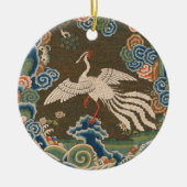 Vogel Chinees Antiek Decor Keramisch Ornament (Voorkant)