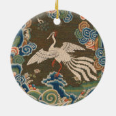 Vogel Chinees Antiek Decor Keramisch Ornament (Achterkant)
