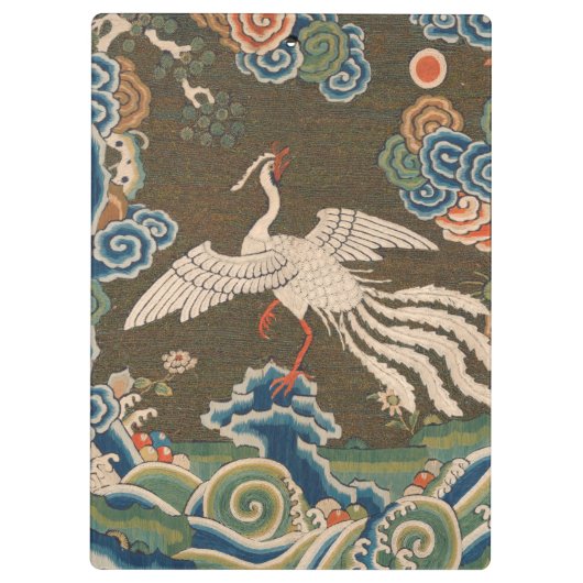 Vogel Chinees Antiek Decor Klembord (Achterkant)