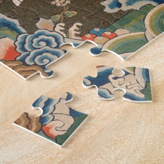 Vogel Chinees Antiek Decor Legpuzzel (Zijkant)