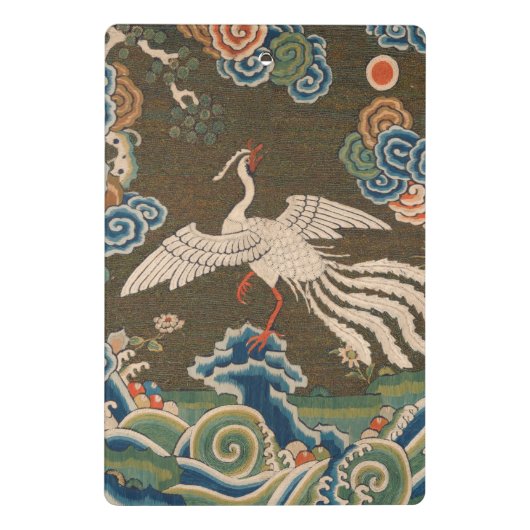 Vogel Chinees Antiek Decor Mini Klembord (Achterkant)
