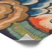 Vogel Chinees Antiek Decor Poster (Hoek)