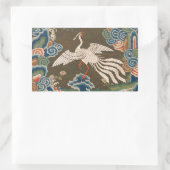 Vogel Chinees Antiek Decor Rechthoekige Sticker (Tas)