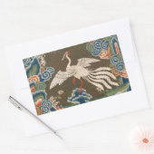 Vogel Chinees Antiek Decor Rechthoekige Sticker (Envelop)