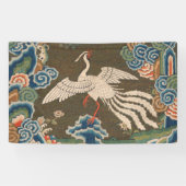 Vogel Chinees Antiek Decor Spandoek (Horizontaal)