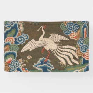 Vogel Chinees Antiek Decor Spandoek