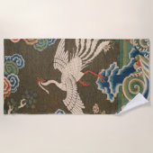 Vogel Chinees Antiek Decor Strandlaken (Voorkant)