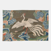 Vogel Chinees Antiek Decor Theedoek (Horizontaal)