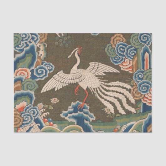 Vogel Chinees Antiek Decor Tissuepapier (Voorkant)