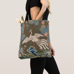 Vogel Chinees Antiek Decor Tote Bag