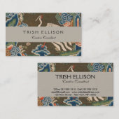 Vogel Chinees Antiek Decor Visitekaartje (Voorkant / Achterkant)