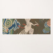 Vogel Chinees Antiek Decor Yogamat (Achterkant (horizontaal))