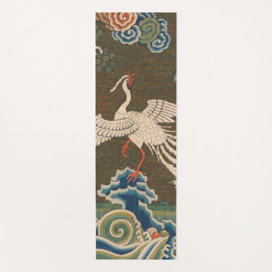Vogel Chinees Antiek Decor Yogamat (Voorkant)