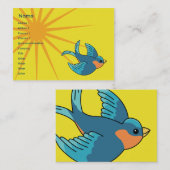 Vogel - Chubby Visitekaartje (Voorkant / Achterkant)