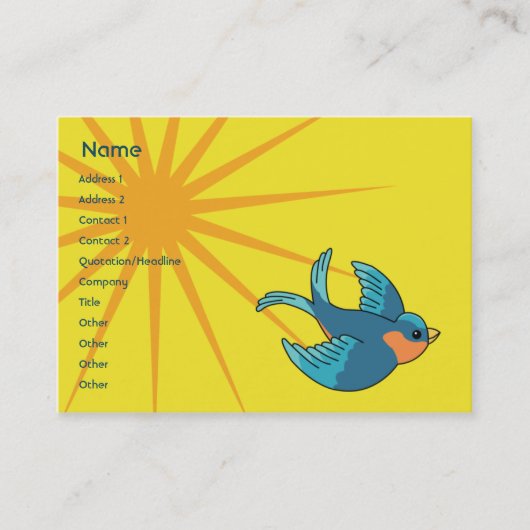Vogel - Chubby Visitekaartje (Voorkant)