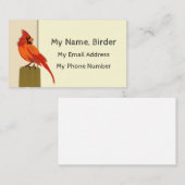 Vogel Contactkaartje (Voorkant / Achterkant)