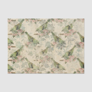 Vogel Decoupage Vintage Ephemera Tissuepapier
