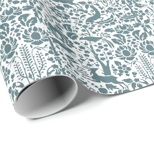 Vogel, Der, boomfolkpatroon Cadeaupapier (Rol Hoek)