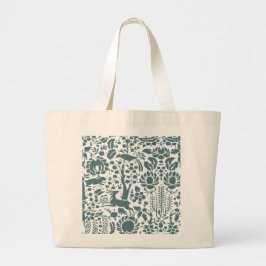 Vogel, Der, boomfolkpatroon Grote Tote Bag