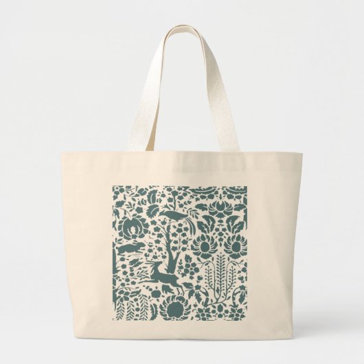 Vogel, Der, boomfolkpatroon Grote Tote Bag (Voorkant)