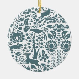 Vogel, Der, boomfolkpatroon Keramisch Ornament