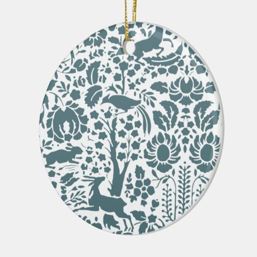 Vogel, Der, boomfolkpatroon Keramisch Ornament (Links)