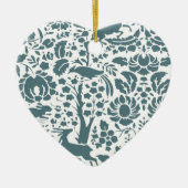 Vogel, Der, boomfolkpatroon Keramisch Ornament (Voorkant)