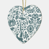 Vogel, Der, boomfolkpatroon Keramisch Ornament (Links)