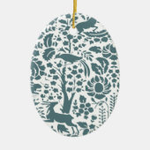 Vogel, Der, boomfolkpatroon Keramisch Ornament (Voorkant)