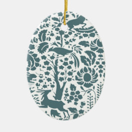 Vogel, Der, boomfolkpatroon Keramisch Ornament