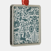 Vogel, Der, boomfolkpatroon Metalen Ornament (Rechts)