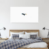 Vogel die in heldere lucht zweeft canvas afdruk (Insitu (Slaapkamer))