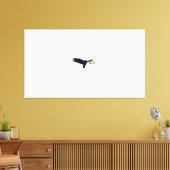 Vogel die in heldere lucht zweeft canvas afdruk (Insitu (Woonkamer))