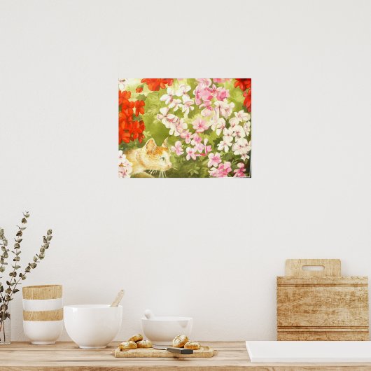 Vogel die "licht" kijkt poster (Keuken)