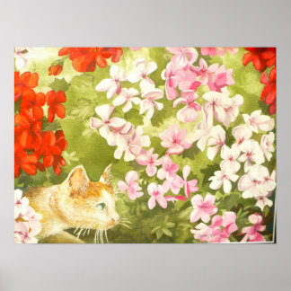 Vogel die "licht" kijkt poster