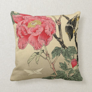 Vogel die naar een vlinder kijkt kussen